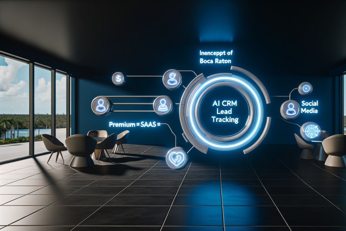 AI CRM lead tracking concept for Boca Raton