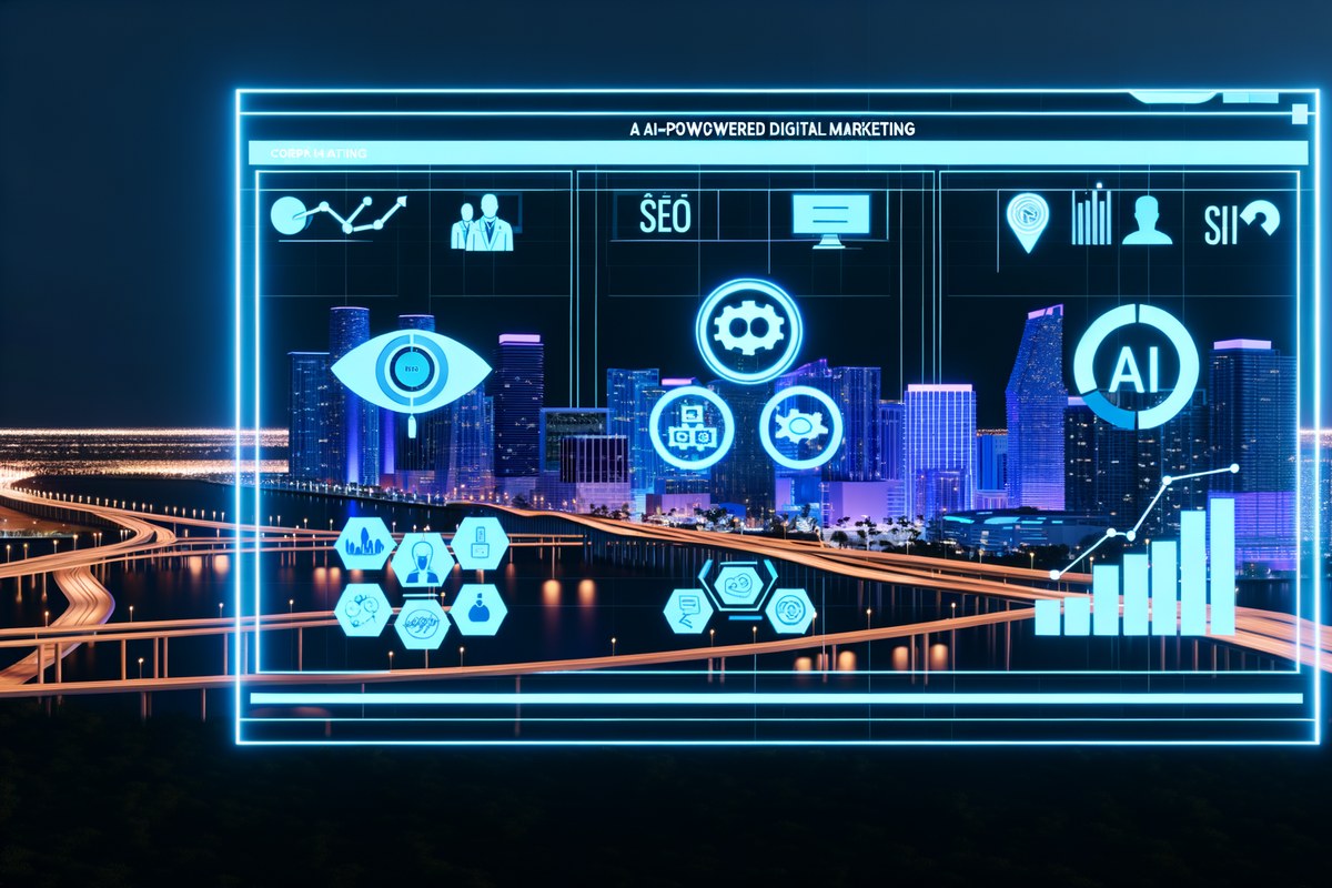AI-powered digital marketing, SEO and CRM growth concept for Miami businesses | miami digital marketing agency
